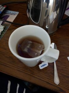 Breakfast tea. When in Rome...